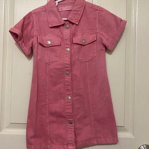 Pink Denim dress